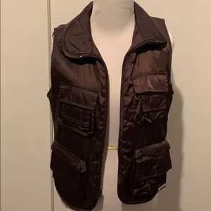 Brown cargo vest